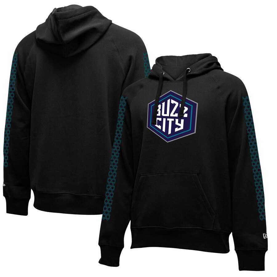 Charlotte Hornets New Era 2019-20 City Edition Pullover Hoodie Black,We sell and wholesale Charlotte Hornets New Era 2019-20 City Edition Pullover Hoodie Black on line form chian!